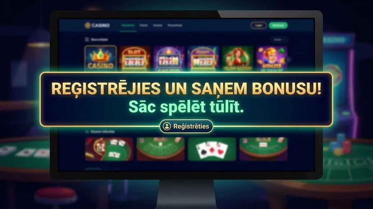 Reģistrācija ar bonusu